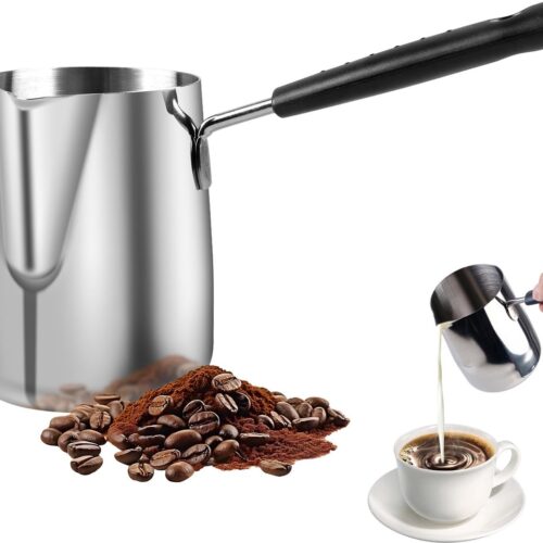 Ibenzoa® Roestvrij Stalen Koffiepot voor Traditionele Koffie en Multifunctioneel Keukengebruik