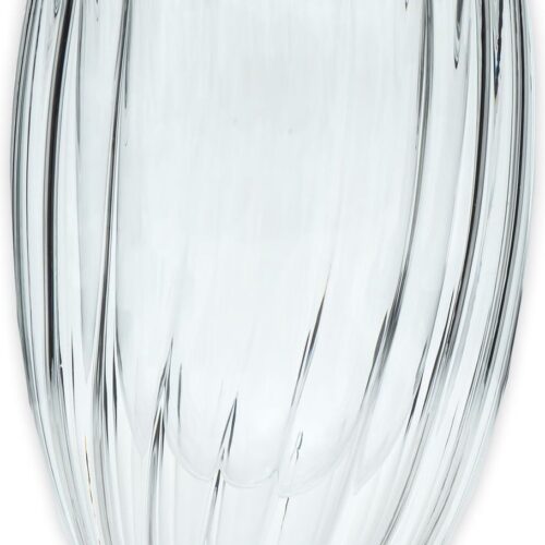 Intirilife dubbelwandig thermoglas - Gestreepte stijl - 210 ml inhoud - Mondgeblazen geïsoleerd voor latte macchiato, als theeglas of koffieglas met handvat