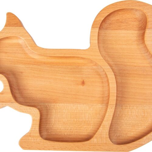 Joy Kitchen houten tapas schaal Eekhoorn | serveer schaal | kommetjes | schaaltjes voor snacks | snackdoosjes | eekhoorn schaal | nootjes schaaltjes | schaal decoratie | serveerschaal | dieren patroon | houten schaaltje | duurzaam