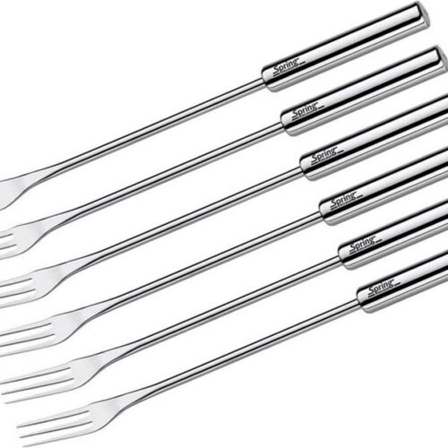 Kaasfondue vorken 6 stuks RVS Spring
