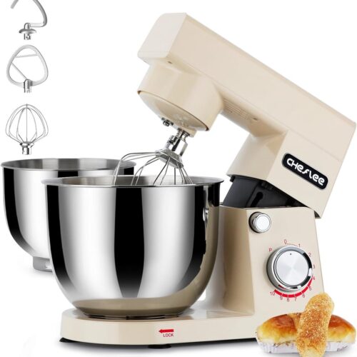 Keukenmachine - Deegkneedmachine 1500 W - 4,5 l en 5,5 l roestvrijstaal