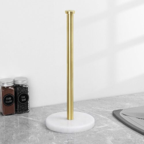 Keukenrolhouder goud, keukenrolhouder marmer staand werkblad keukenrolhouder RVS SUS304 rolhouder keuken