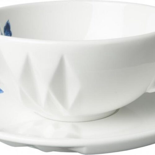 Kop en schotel - 120 ml - Delfts blauw - theekopjes met schotel - theekop - Heinen Delfts Blauw - cadeau voor haar