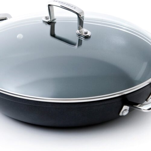 Le Creuset Sauteerpan Les Forgees Sauteerpan met deksel, 28 cm