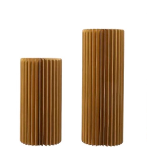 Plantentafel - Bloementafel - Taartplateau - Kerstzuil - Kerstdecoratie - Kerst Accessoire - Papieren cilinder - Opvouwbaar - Decoratie - Versiering - Bruiloft - Tafel - Kerst - Bruiloft - Verjaardag - Feestje - Goud - Hoogte 40,60,80,100 CM - 4 STK