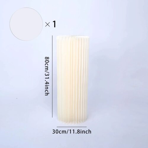 Plantentafel - Bloementafel - Taartplateau - Kerstzuil - Kerstdecoratie - Kerst Accessoire - Papieren cilinder - Opvouwbaar - Decoratie - Versiering - Bruiloft - Tafel - Kerst - Trouwerij - Bruiloft - Verjaardag - Feestje - Wit- Display - 30x80CM