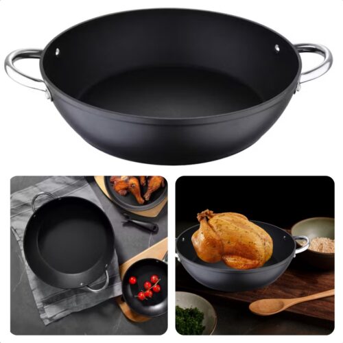 Professionele Paella Pan - Titanium Inductie - 32 cm - Gesmeed Aluminium - Inclusief EBOOK