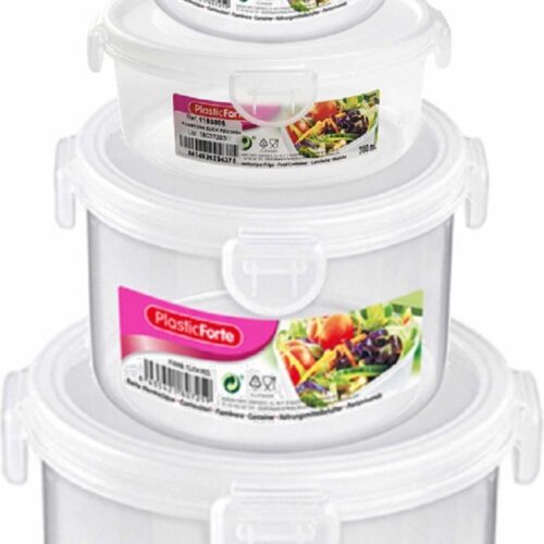 Set van 14x stuks diepvries vershoudbakjes met stevige deksel in 4x formaten 600/700/1000/1600 ml - Voedsel bewaarbakjes