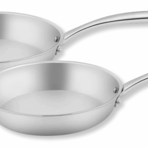 Sola Pannenset Green Cooking Zilver - Koekenpan ø 24 en 28 cm - Zonder anti-aanbaklaag