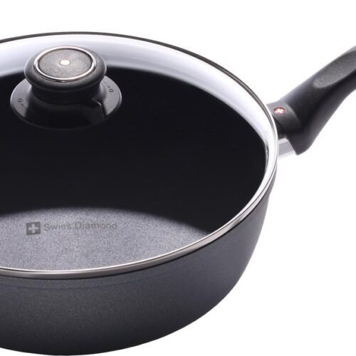 Swiss Diamond Inductie Sauteerpan met deksel - Ø24 cm