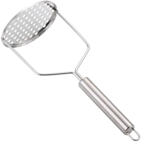 TRANKIELO® - Duurzame Roestvrijstalen Aardappelstamper - Geschikt voor vaatwasser - Breed en Robuust Ontwerp - 25 x 10 cm