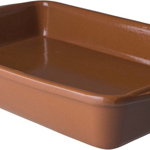 Tapas schaal terracotta 33 x 22 x 5 cm - 2,4 liter ovenbestendig - Ovenschalen - Tapas schaal