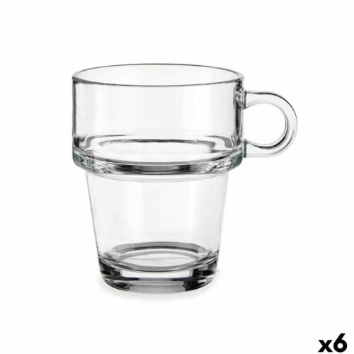 Theeglas en koffieglas Vivalto Z908-9/BHA6 Transparant Glas 270 ml (6 Stuks)