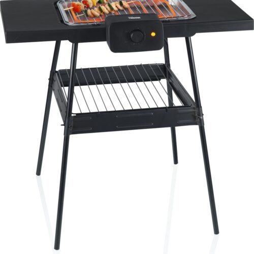 Tristar Elektrische Barbecue Staand BQ-2870 - Te gebruiken als Tafel BBQ - 36,5 x 25,5 cm - Zwart