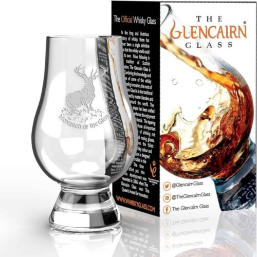 Whiskyglas Gegraveerd met Edelhert (Monarch of the Glen) - Glencairn Crystal Scotland