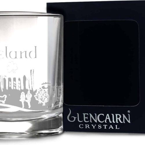 Whiskyglas Skyline Ierland - Gegraveerd - Glencairn Crystal Scotland