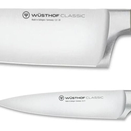 Wusthof Messenset Koksmes + Officemes Classic Color - Velvet Oyster 2-delig