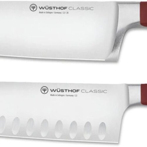 Wusthof Messenset Koksmes + Santokumes Classic Color - Tasty Sumac 2-delig