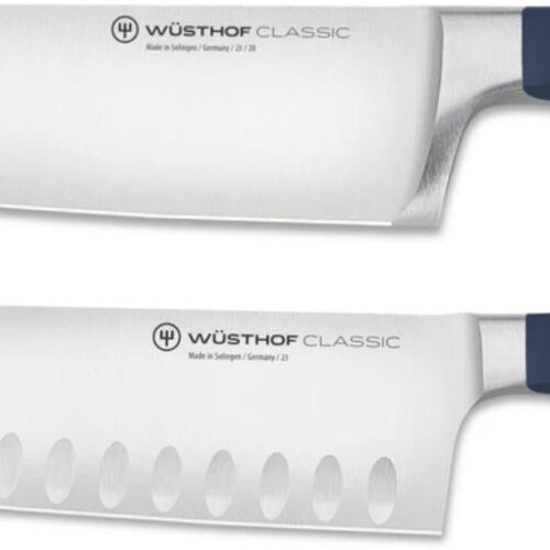 Wusthof Messenset Koksmes + Santokumes Classic Color - Wild Blueberry 2-delig