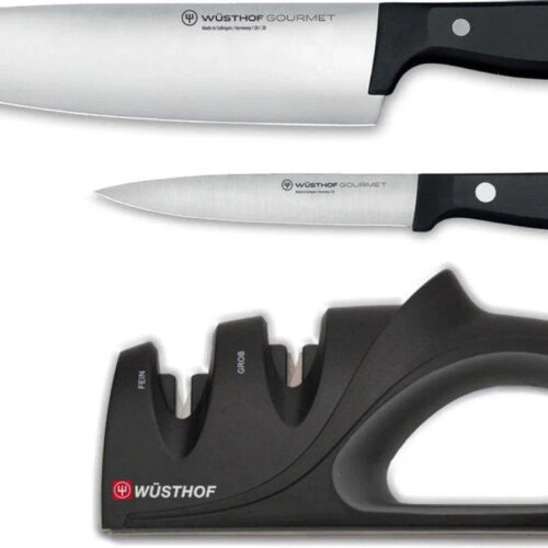 Wusthof messenset Gourmet - 3-delig (Koksmes, Officemes en Slijper)