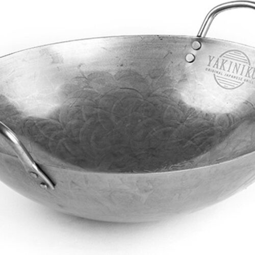 Yakiniku - Wokpan Barbecue - Diameter 30 cm - Carbonstaal - Wokpan - Wokpan Accessoire - Wok Bbq - Wok Kamado - BBQ Accessoires