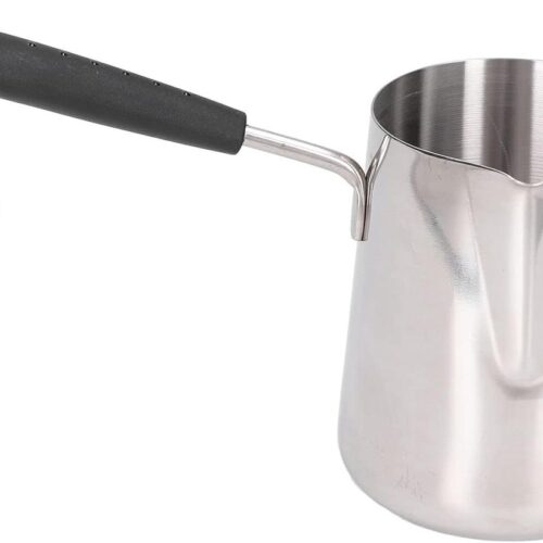 Zeynomax - Roestvrijstalen Inductie Mokkapot 600ml - Turkse Koffiepot - Glanzende Afwerking - Hittebestendig - Boterwarmer - 575 ml - Modern Design