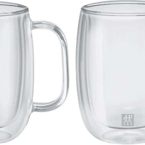 Zwilling Sorrento Dubbelwandig Koffieglas - Met oor - 355ml - 2 stuks