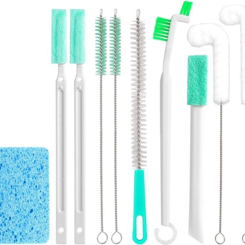 10 Stuks Sets met Reinigingsborstels voor Ijsmachines - Multifunctionele Kierenreinigingsborstels - Reinigingsset voor Waterkoelers en Ijsmachines