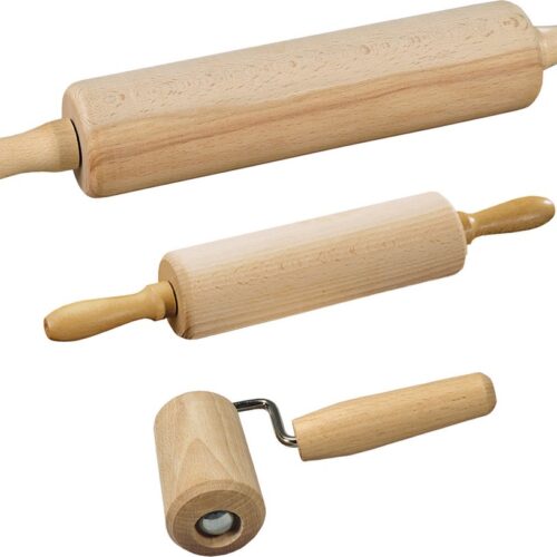 3x Houten deegrollers set - Deegroller/bakroller - Bakrollers - Taarten bakken - Cupcakes maken - Deegrollers voor kinderen