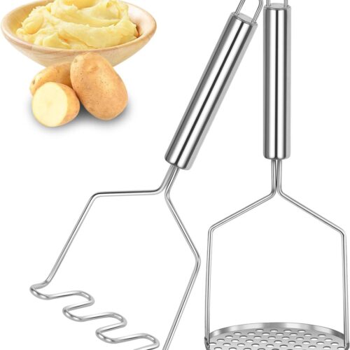 Aardappelstamper - Roestvrij Staal - 2 stuks