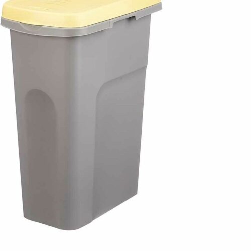 Afvalemmer Stefanplast Geel Grijs Plastic 25 L (6 Stuks)