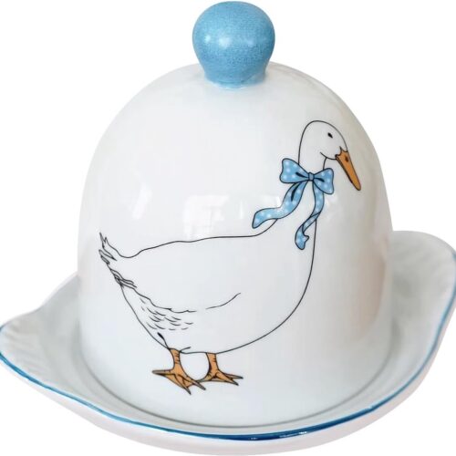 Botervloot, botervlootjes, boterbel, porseleinen botervloot, keramische botervloot, botervloot met deksel, vaatwasmachinebestendig, boterdoos voor huishouden en keuken, voor alle gangbare boter, wit, botervloot