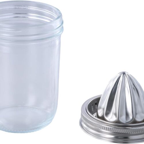 Citroenpers - roestvrijstalen blik - brede mond - multifunctionele handmatige pers - robuuste metalen sapcentrifuge voor fruit - sinaasappels - citroenlimoen