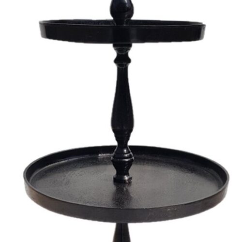 Deco4yourhome® - Etagere - 3 Laags - Zwart - Black Antique - XXL - 69cm