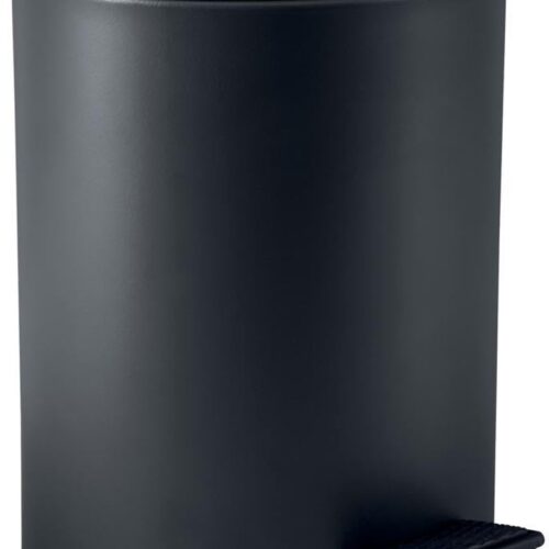 Elegante afvalemmer - Roestvrijstaal - 5 liter - Zwart