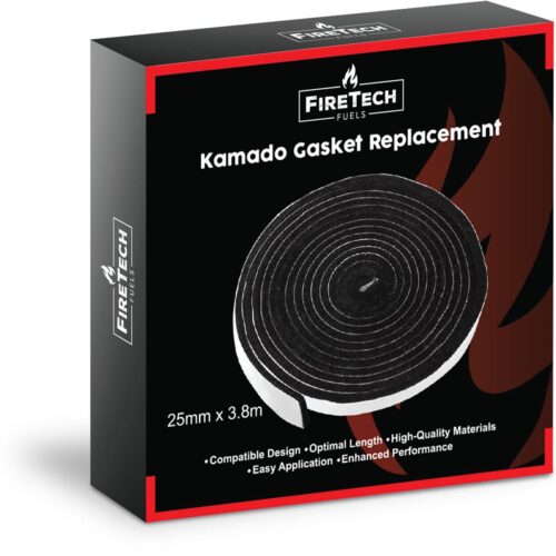 FireTech - Kamado Vilt 3,80 x 2,5cm - Extra breed - Geschikt voor Alle Kamado Barbecues - Glasvezel - Vervangingsvilt