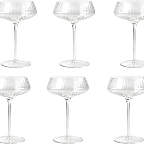 Ginza - Coupe glas 230 ml - Set van 6 stuks - cocktailglas - glazen