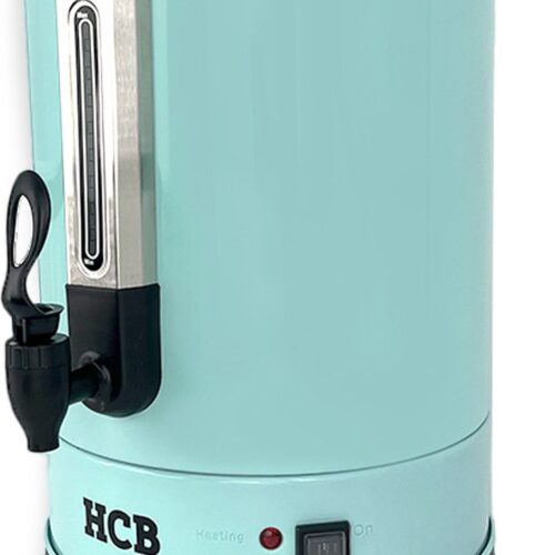 HCB® - Professionele Horeca Percolator - 14,3 liter - 95 kopjes - 230V - RVS / INOX Perculator - Elektrisch koffiezetapparaat - Volautomatische koffiemachine - 33x37x46 cm (DxBxH) - 2.70 kg - 1359