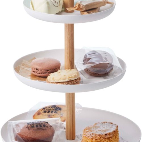 Ibenzoa® Stijlvolle Drie-Lagen Etagère voor Elegante Presentaties in Keuken en Woonkamer