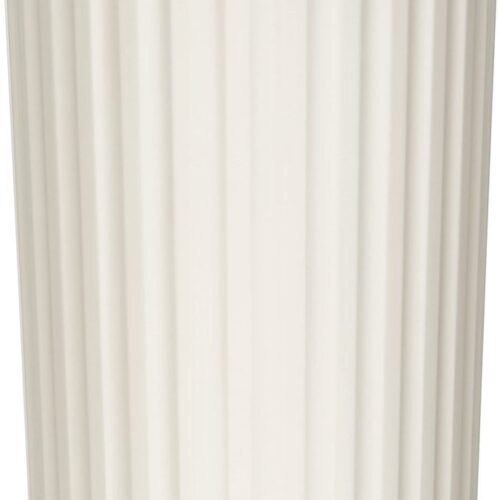 Ibenzoa® Stijlvolle Witte Afvalemmer met Klapdeksel voor Badkamer en Keuken, 3 Liter Capaciteit