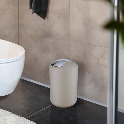 La'Moussawi ® Stijlvolle Afvalemmer met Swingdeksel voor Badkamer en Huishouden - 6,5 Liter Capaciteit