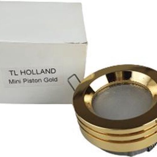 Lampen spotje / Inbouwspots rond - MINI PISTON - goud - Metaal - Max 50 W - Buiten - Set van 9