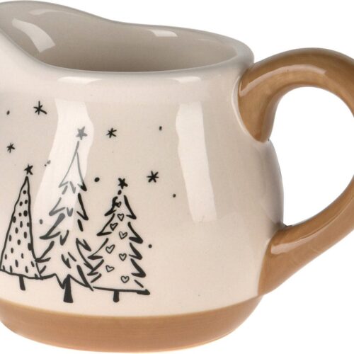 Melkkan met dennenboommotief, 9 cm