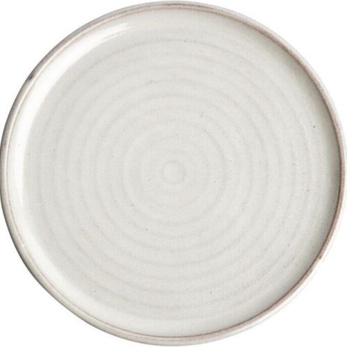 Olympia Canvas Ronde Borden Met Smalle Rand Wit 26,5cm FA331 - Restaurant - Hotel - Professioneel