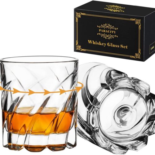 PARACITY Whiskyglas - Uniek ontwerp - 1 stuk - Hoogwaardig glas