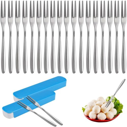 RVS fruit vork - duurzaam en multifunctioneel - set van 5