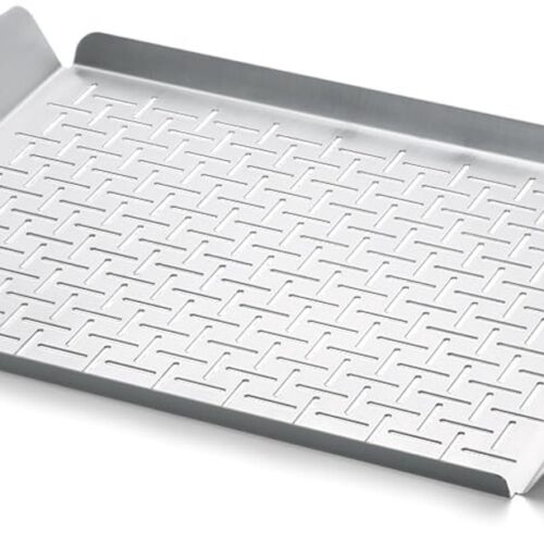 Roestvrijstalen Grillpan - Perfect voor Zeevruchten en Groenten - 1 stuk - Materiaal: Roestvrij staal