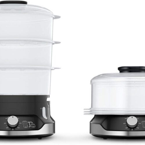 SCH® Stoomkoker - Stoomkokers - Stoompan - Zwart - 27cm x 31cm x 28cm