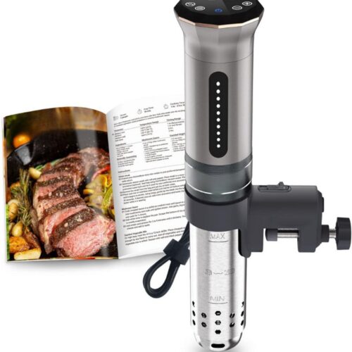Sous Vide Stick 1100W - IPX7 Waterdichte Sous-Vide Gaar-Onderdompelingscirculator Met LED-Display - Verstelbare Thermostaat Voor Nauwkeurig Koken - Roestvrij Staal - Zilver