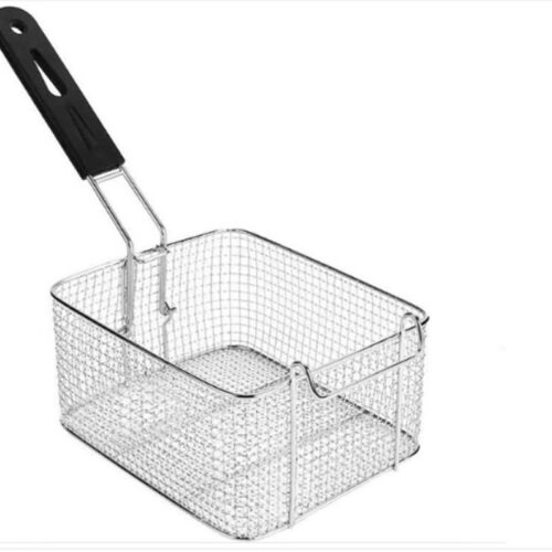 WNHB® Metalen Frituurmand met Lang Handvat - RVS Gaasmand voor Elektrische Friteuse - Keukenaccessoire voor Frituren